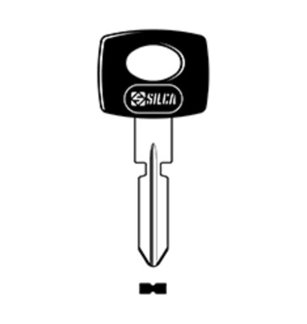 SILCA HU39P CHIAVE AUTO TESTA PLASTICA OTTONE