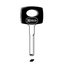 SILCA HU64P CHIAVE AUTO TESTA PLASTICA OTTONE