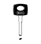 SILCA HU64P CHIAVE AUTO TESTA PLASTICA OTTONE