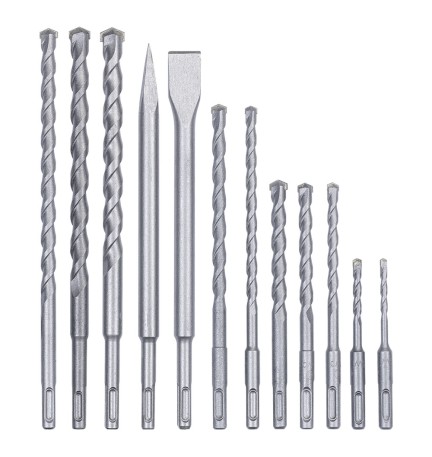 SET PUNTE E SCALPELLI 12 pezzi