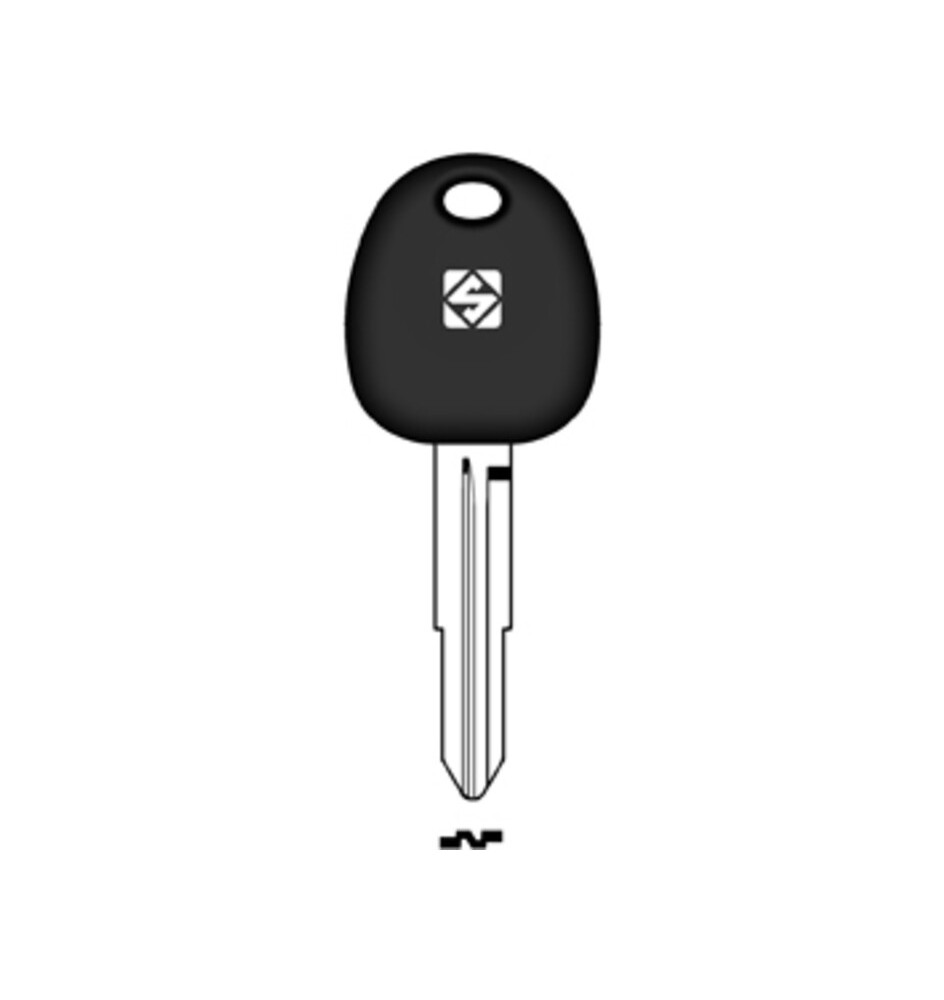 SILCA HYN12TE CHIAVE TRANSPONDER VUOTA OTTONE