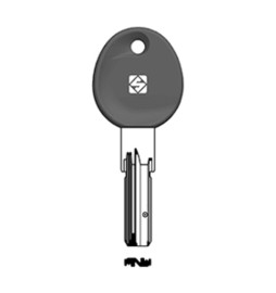 SILCA IE38RP CHIAVE PUNZONATA TESTA PLASTICA NICHEL