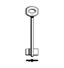 SILCA JW60 CHIAVE DOPPIA MAPPA OTTONE
