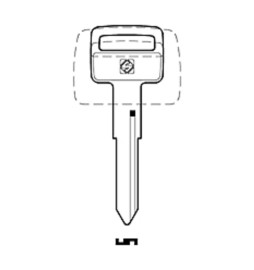 SILCA KOM1 CHIAVE AUTO OTTONE