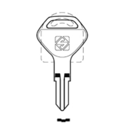 SILCA MER41 CHIAVE PROFILO OTTONE
