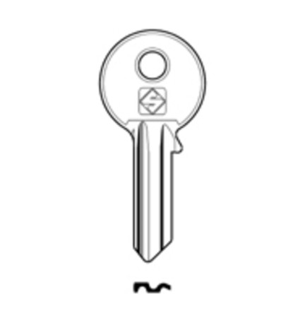 SILCA MG2 CHIAVE PROFILO OTTONE