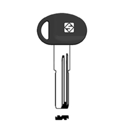 SILCA MT9CP CHIAVE PUNZONATA TESTA PLASTICA OTTONE