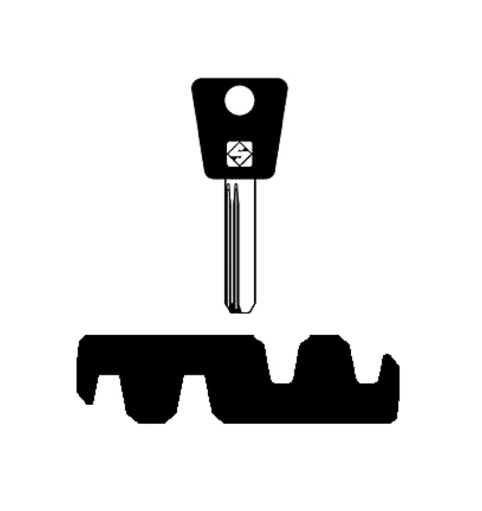 SILCA MTK13RAP CHIAVE PUNZONATA OTTONE