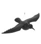 STATUETTA SCACCIA VOLATILI A FORMA ANIMALE Corvo in piedi - cm 35 x 19 x 13