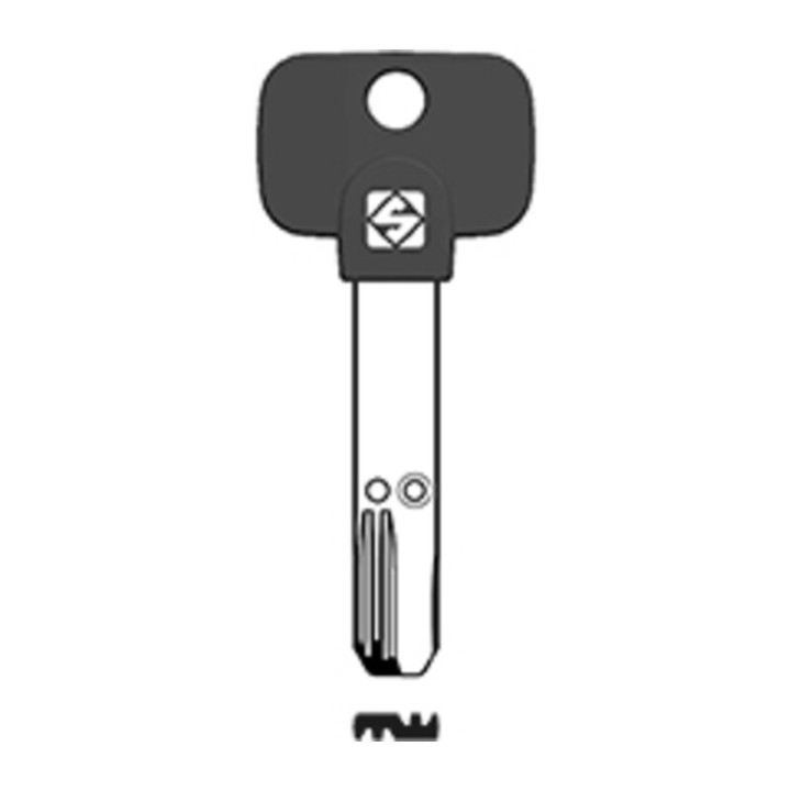 SILCA MTK18RP CHIAVE PUNZONATA NICHEL (206)