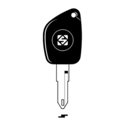 SILCA NE72ATE CHIAVE TRANSPONDER VUOTA OTTONE