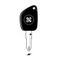 SILCA NE72ATE CHIAVE TRANSPONDER VUOTA OTTONE