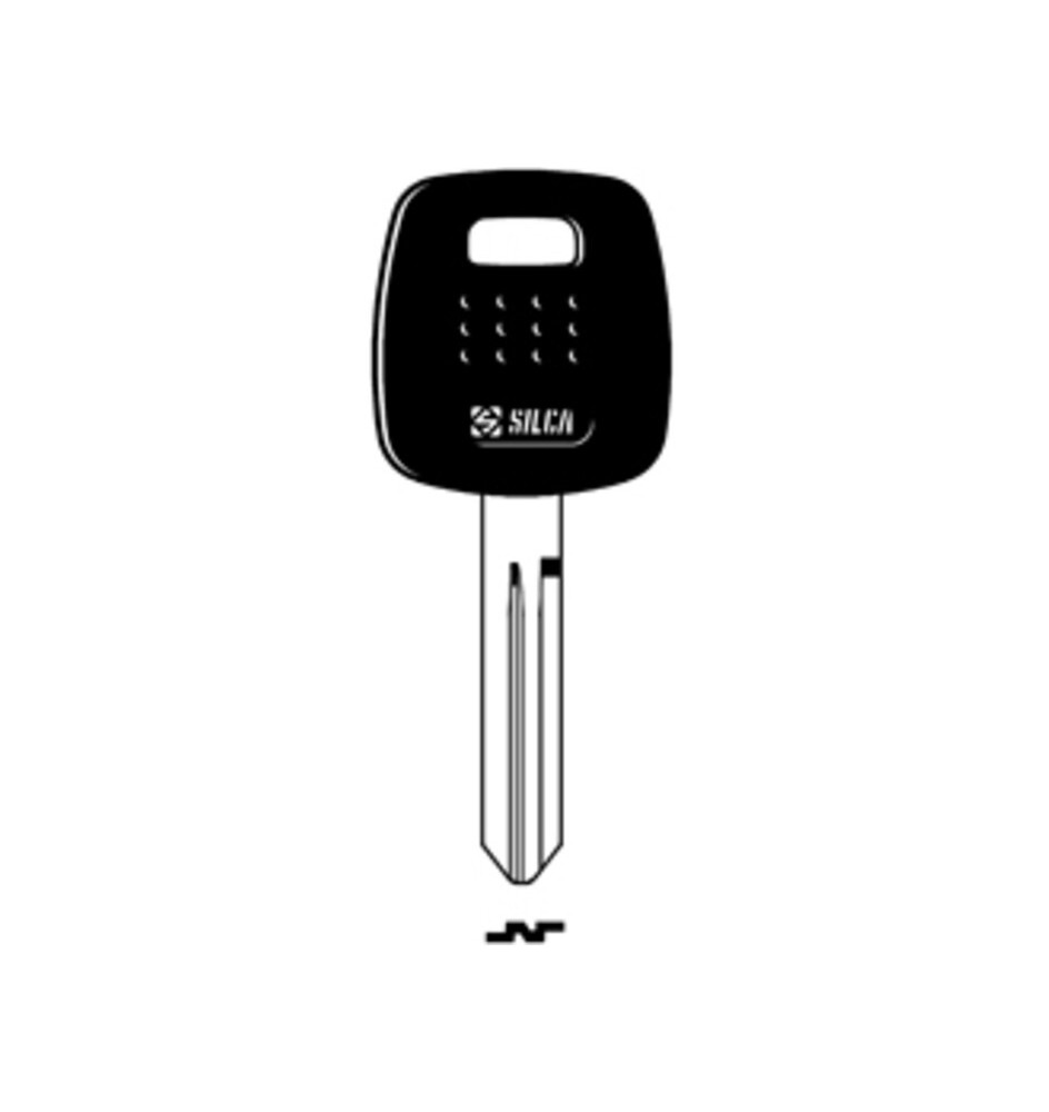 SILCA NSN19TE CHIAVE TRANSPONDER VUOTA OTTONE
