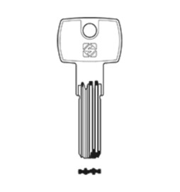 SILCA PT9 CHIAVE PUNZONATA OTTONE