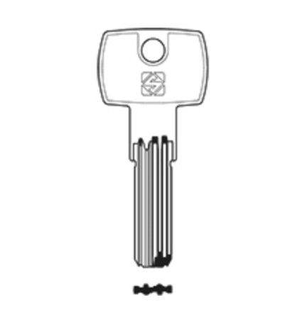 SILCA PT9 CHIAVE PUNZONATA OTTONE