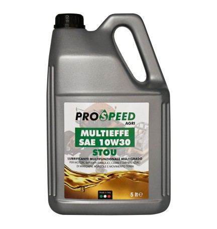 OLIO LUBRIFICANTE PER MACCHINE AGRICOLE 'MULTIEFFE' 10W30 - tipo STOU