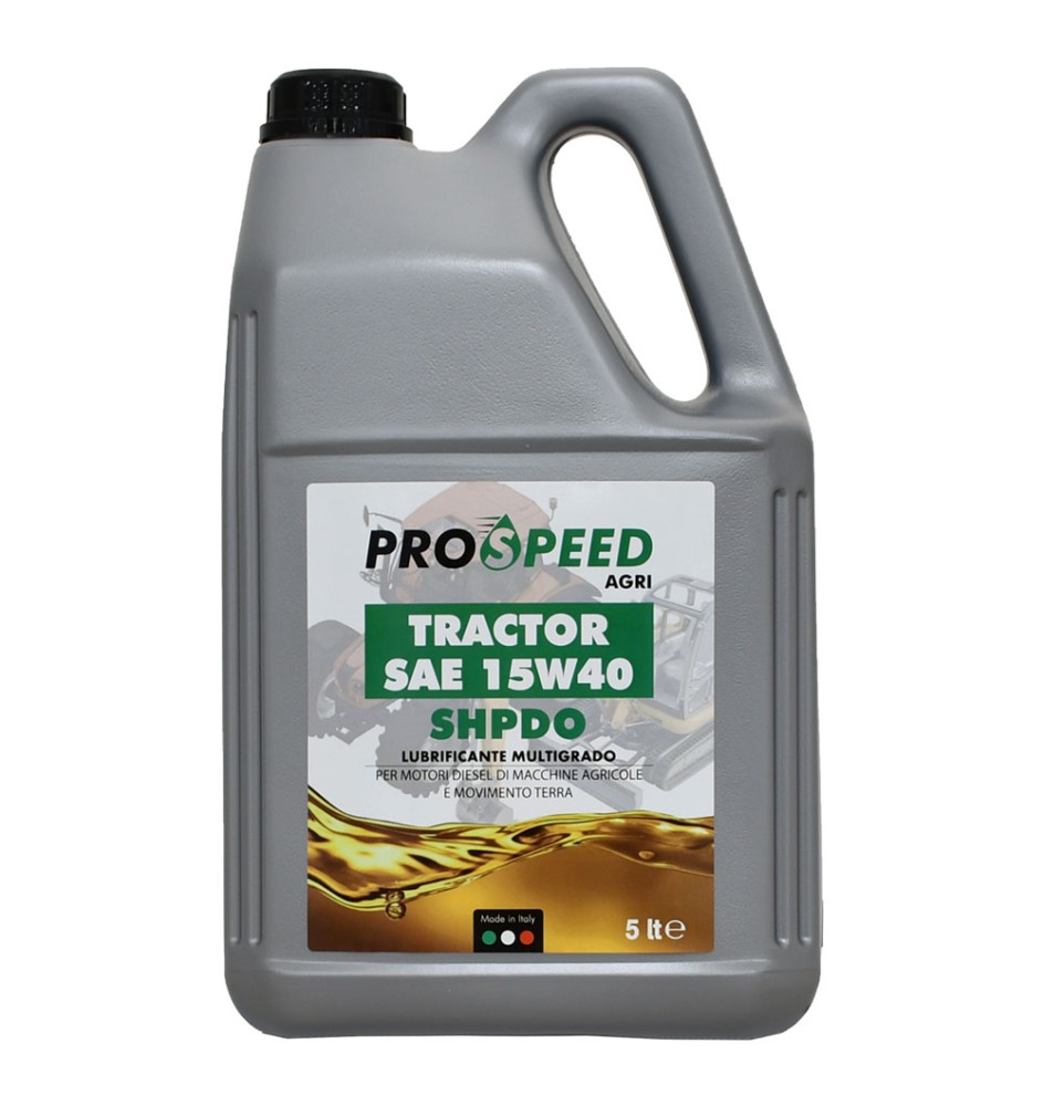 OLIO LUBRIFICANTE PER MACCHINE AGRICOLE 'TRACTOR' 15W40 - tipo SHPDO