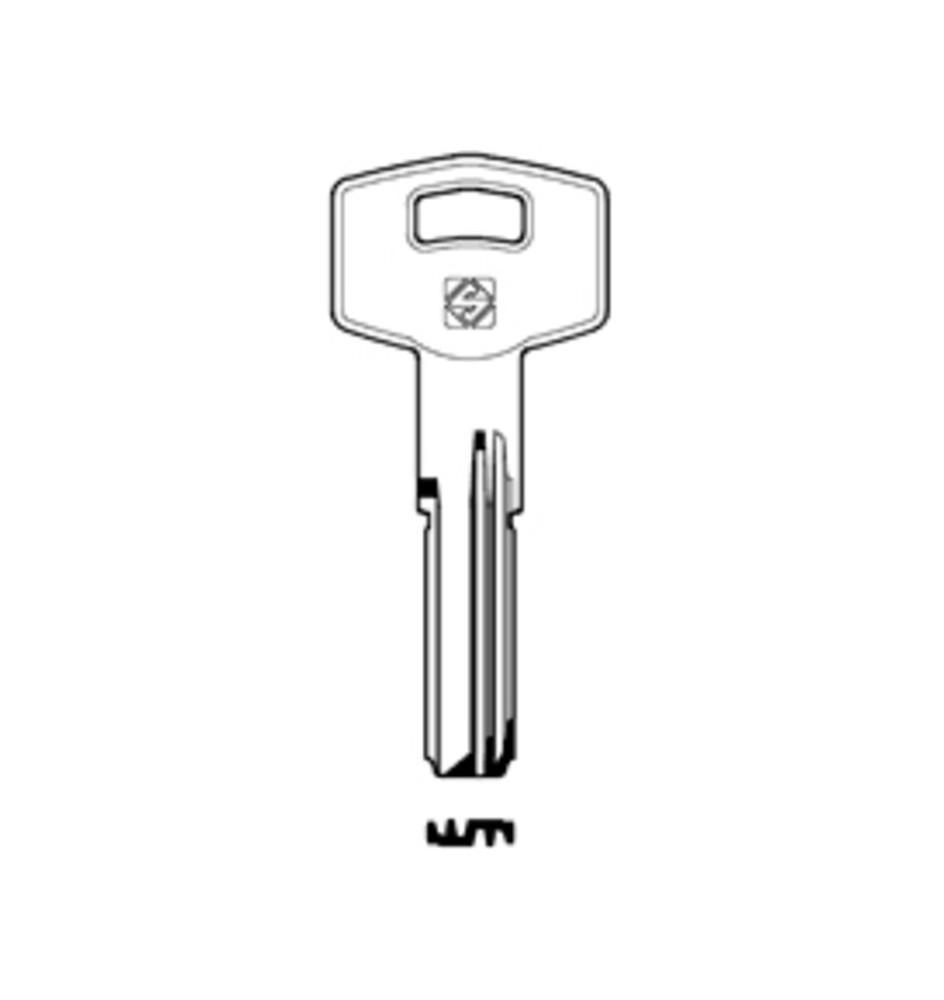 SILCA TE19 CHIAVE PUNZONATA OTTONE