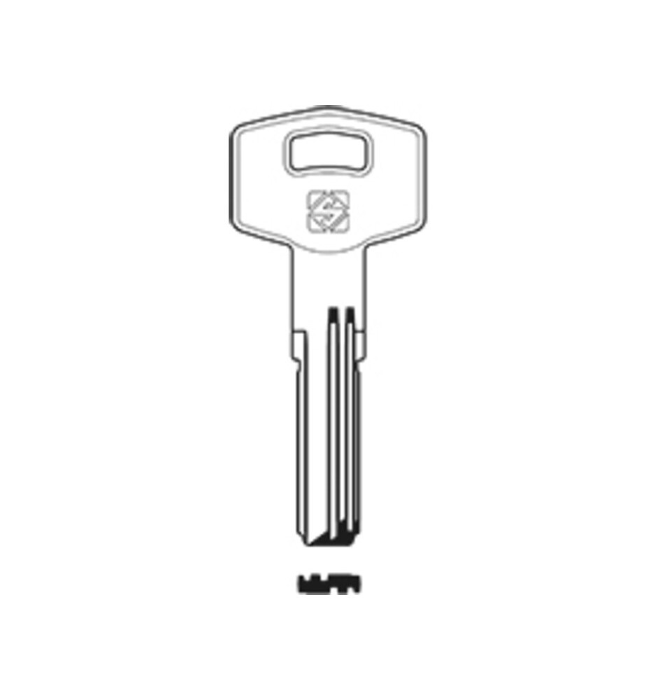 SILCA TE24 CHIAVE PUNZONATA OTTONE