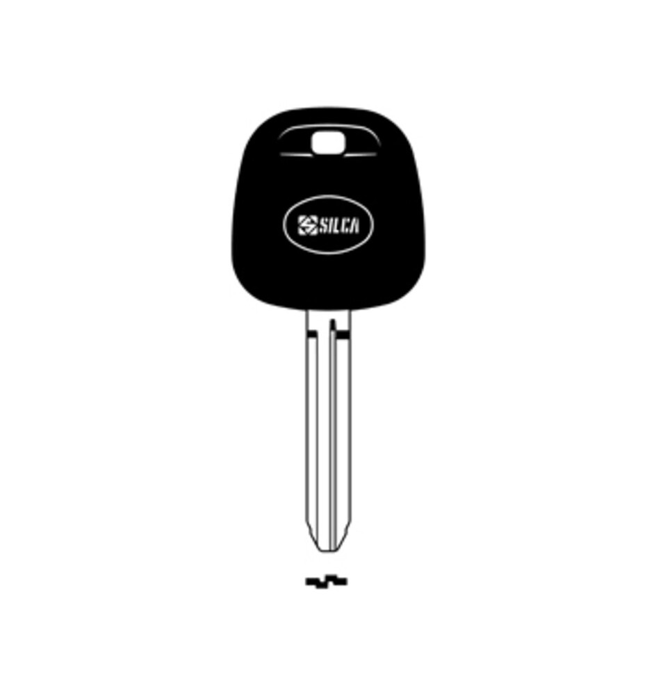 SILCA TOY43TE CHIAVE TRANSPONDER VUOTA OTTONE