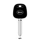 SILCA TOY43TE CHIAVE TRANSPONDER VUOTA OTTONE