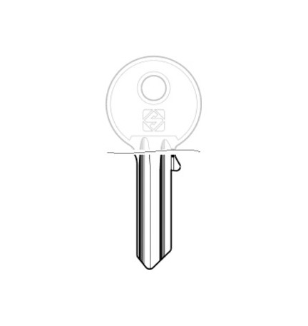 SILCA UL052DZ1 CHIAVE PROFILO SILKY OTTONE