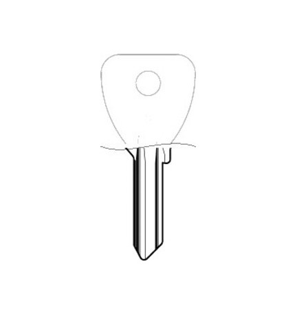 SILCA OC074SL CHIAVE PROFILO SLIM COLOR OTTONE