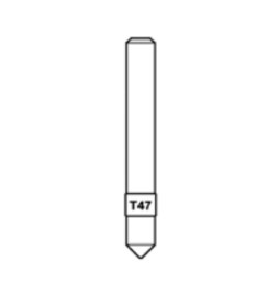 SILCA D740375ZB TASTATORE T47(PUNZONATE) P/DUPL. MATRIX
