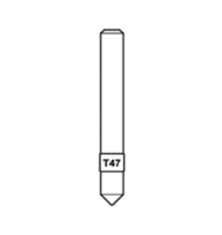 SILCA D740375ZB TASTATORE T47(PUNZONATE) P/DUPL. MATRIX