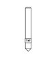 SILCA D740375ZB TASTATORE T47(PUNZONATE) P/DUPL. MATRIX