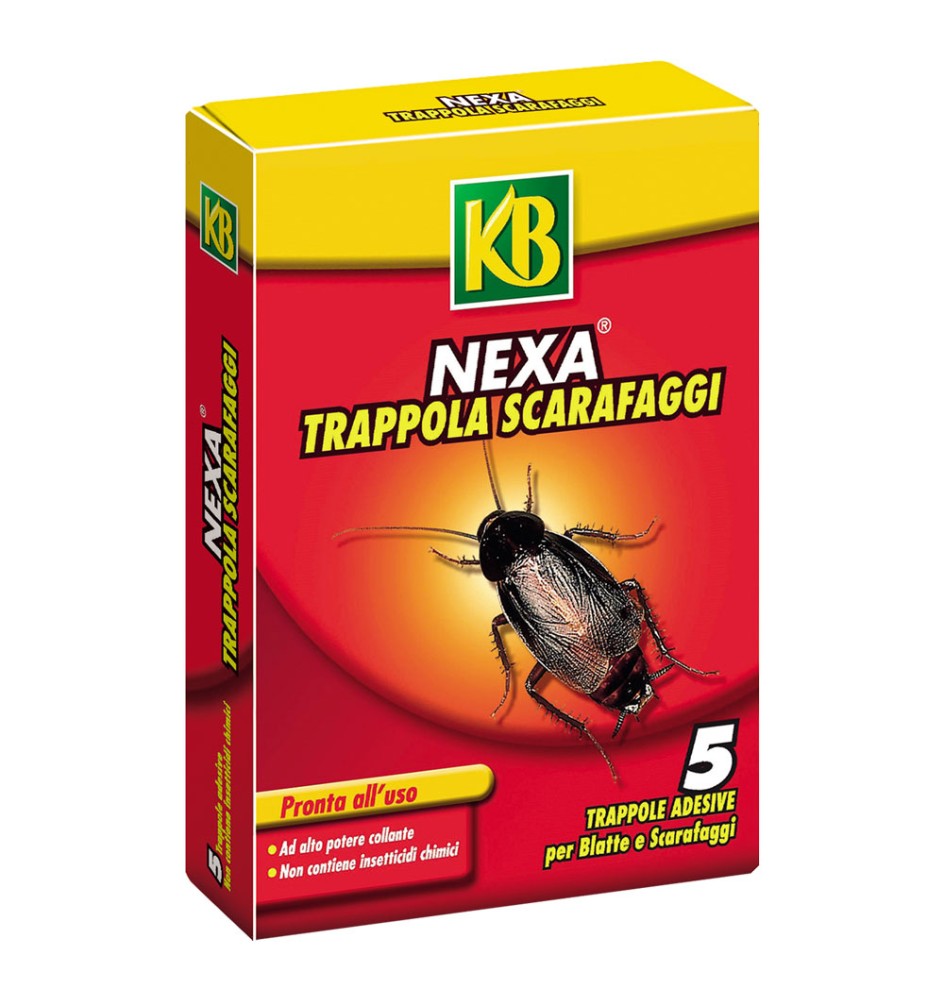TRAPPOLA PER SCARAFAGGI E BLATTE 'NEXA' scatola 5 fogli