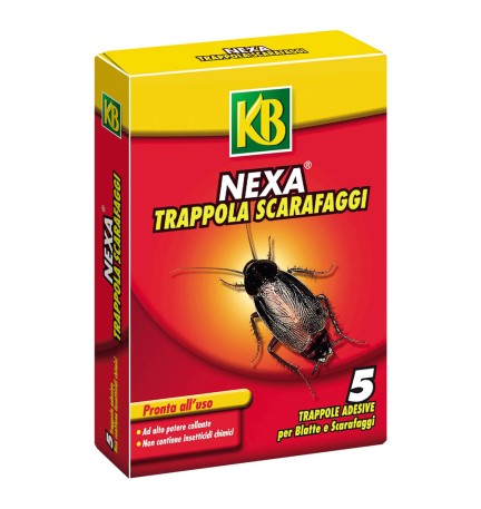 TRAPPOLA PER SCARAFAGGI E BLATTE 'NEXA' scatola 5 fogli