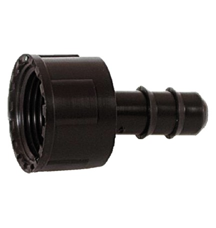 RACCORDO PORTAGOMMA CON GHIERA FEMMINA ø 16 x 3/4