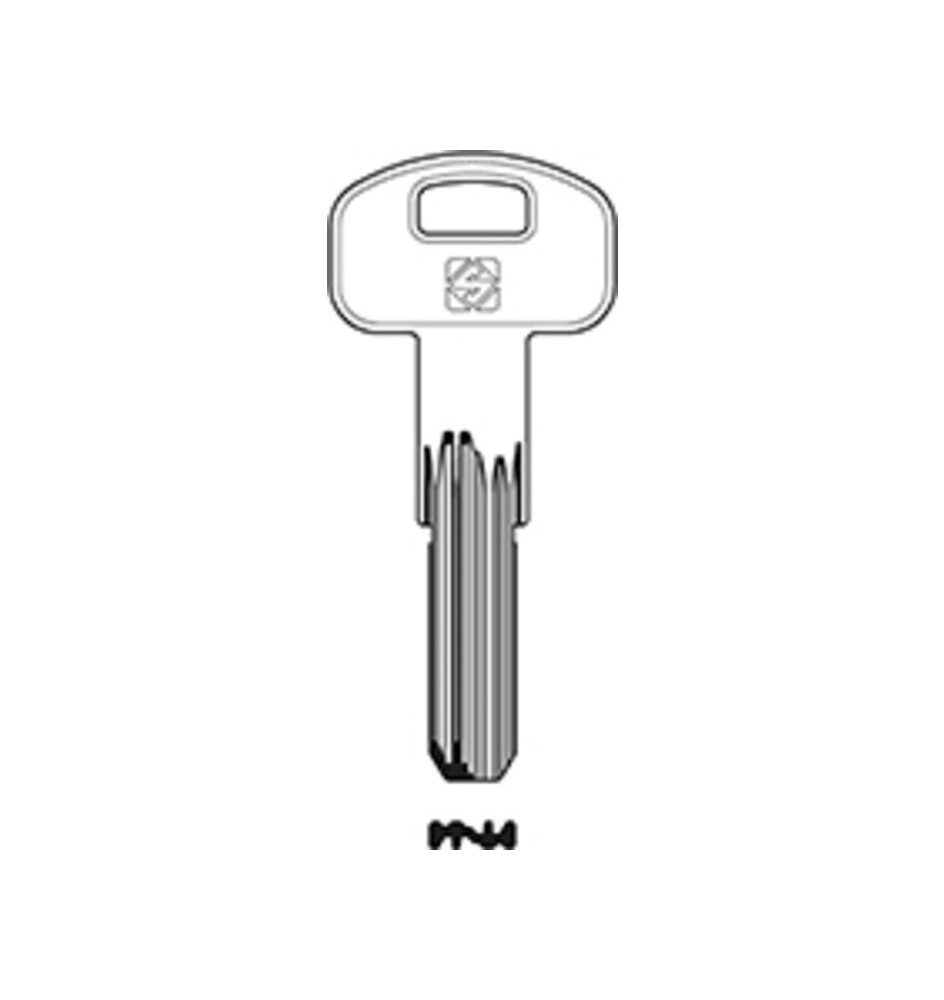 SILCA SCM5R CHIAVE PUNZONATA OTTONE