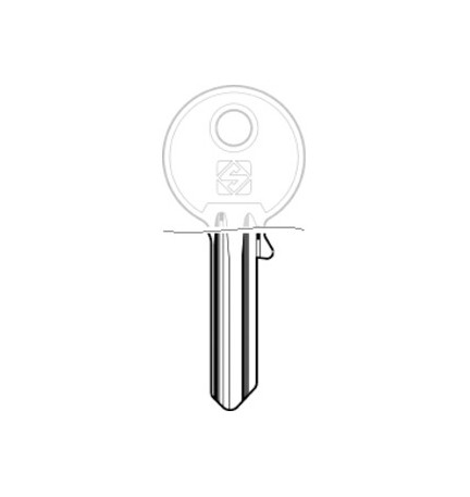 SILCA UL059DZ CHIAVE PROFILO SILKY OTTONE