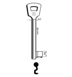 SILCA 3NFHL CHIAVE PATENT NICHELATA