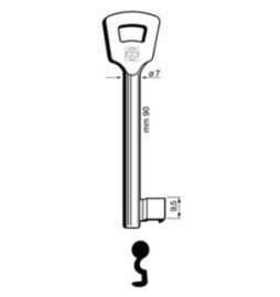SILCA 6NFH4L (EX 4NFHL) CHIAVE PATENT NICHELATA