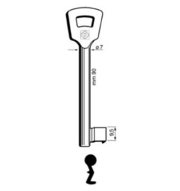 SILCA 6NFH5L (EX 5NFHL) CHIAVE PATENT NICHELATA