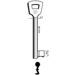 SILCA 6NFH6L (EX 6NFHL) CHIAVE PATENT NICHELATA