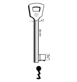 SILCA 6NFH8L (EX 8NFHL) CHIAVE PATENT NICHELATA