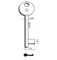 SILCA 6P3D CHIAVE PATENT PARI BRONZATA