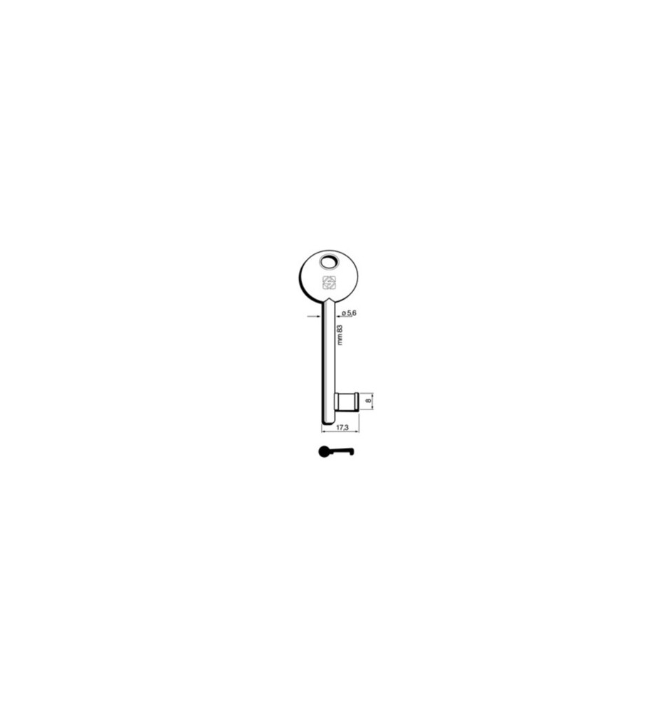 SILCA 6P3S CHIAVE PATENT DISP BRONZATA