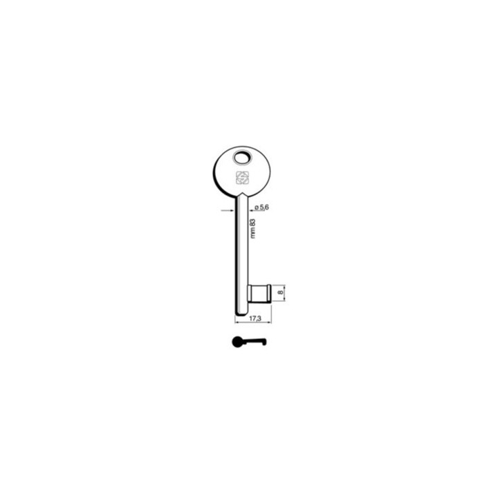SILCA 6P3S CHIAVE PATENT DISP BRONZATA