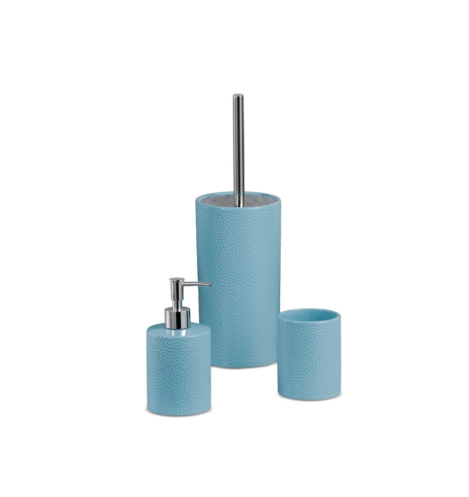 SET DA BAGNO CERAMICA 3 PEZZI COLORI ASSORTITI