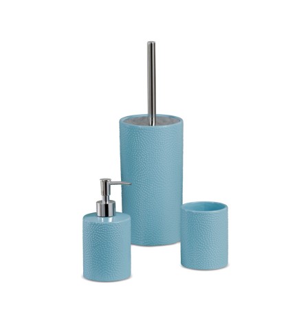 SET DA BAGNO CERAMICA 3 PEZZI COLORI ASSORTITI