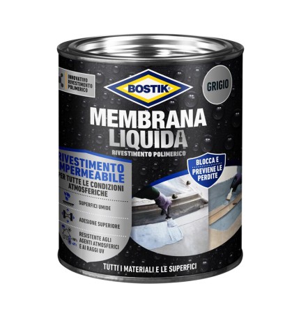 BOSTIK MEMBRANA LIQUIDA RIVEST POLIM 1 KG GRIGIO