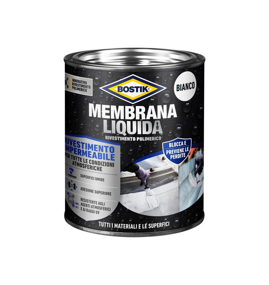 BOSTIK MEMBRANA LIQUIDA RIVEST POLIM 1 KG BIANCO