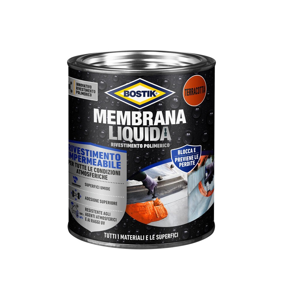 BOSTIK MEMBRANA LIQUIDA RIVEST POLIM 1 KG TERRAC