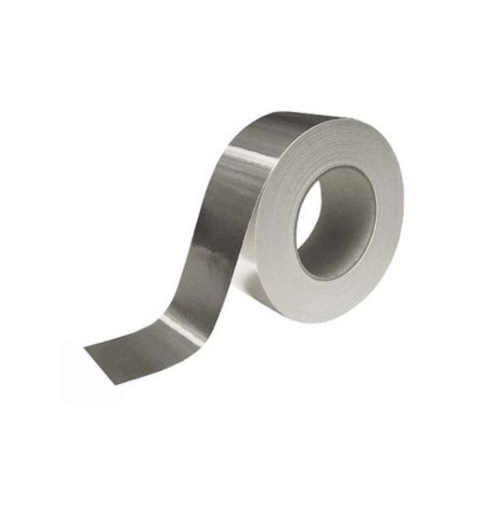 NASTRO ALLUMINIO ADES ALTA/BASSA TEMP 50MMX45M SILVER