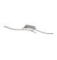 PLAFONIERA LED ROUTE ACCIAIO SATIN. 2 LUCI X 5W 4000K